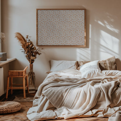 Warm Orange Dot Pattern