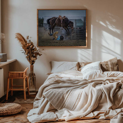 Cowboy Falls Bucking Horse