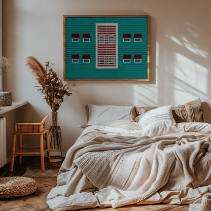 Vibrant Teal Architecture