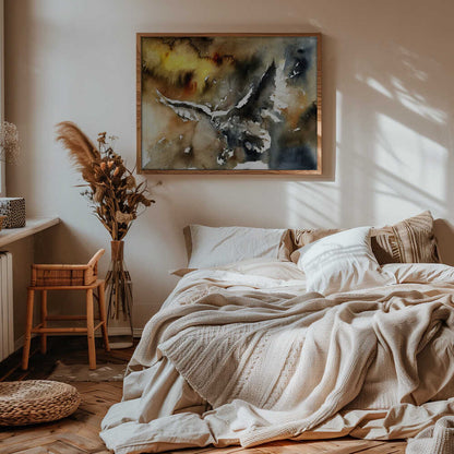 Soaring Watercolor Eagle