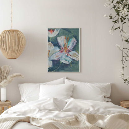 Abstract Hand painted Lily by Alyssa Hamilton Art