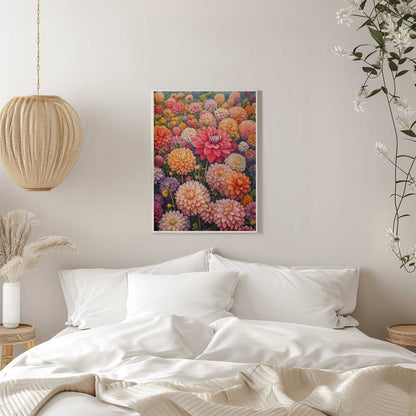 Vibrant Dahlia Garden
