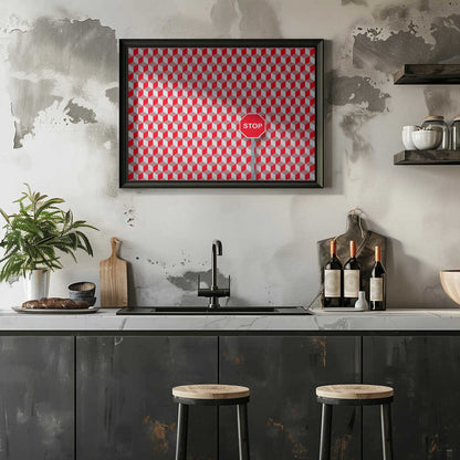Geometric Stop Sign