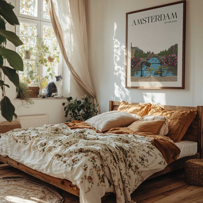 Amsterdam Travel Poster