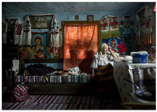 Contemplative Old Woman