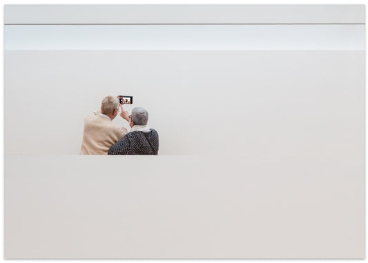 Senior Couple Shared Screen