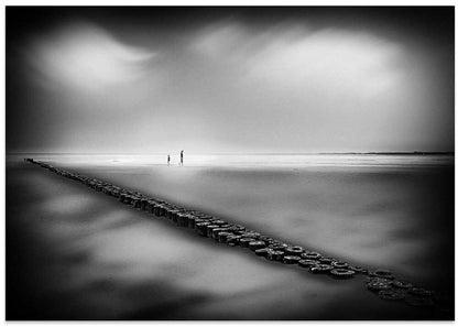 Misty Coastal Figures