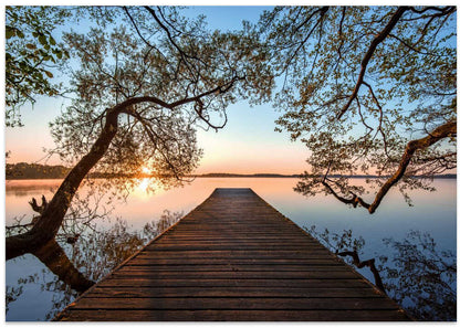 Serene Lake Sunset