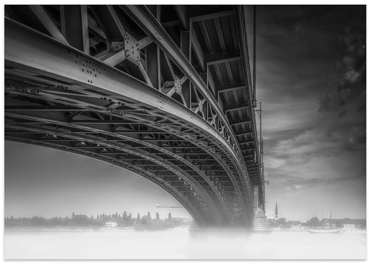 Arches Over Misty River