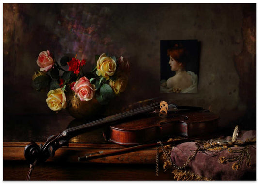 Elegant Violin Still Life