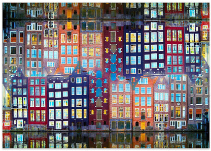 Illuminated Canal Houses
