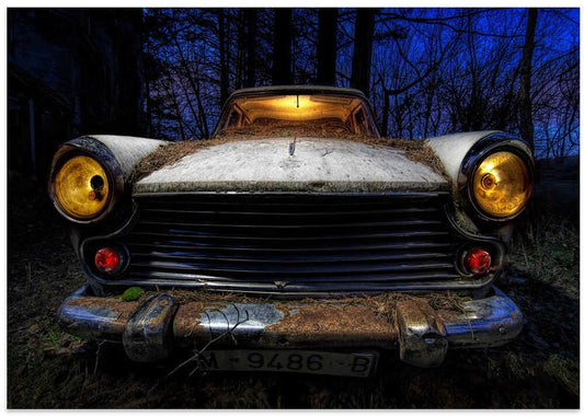 Eerie Car Blue Night
