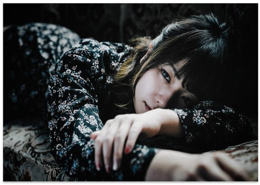 Mysterious Floral Gaze