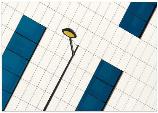 Geometric Facade and Lamp