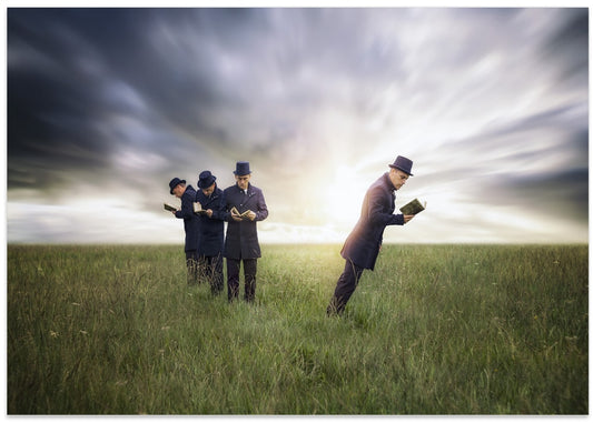 Surreal Reading Men