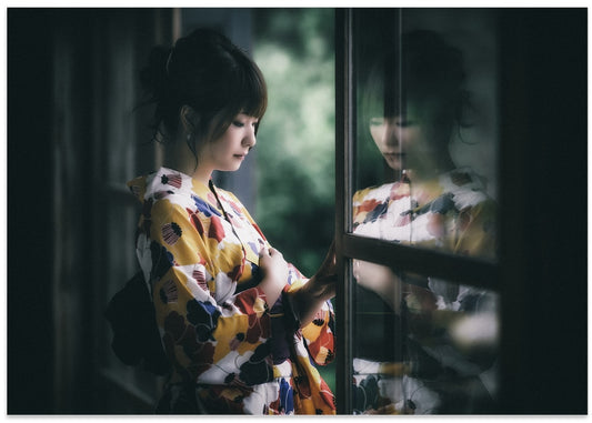 Thoughtful Kimono Reflection