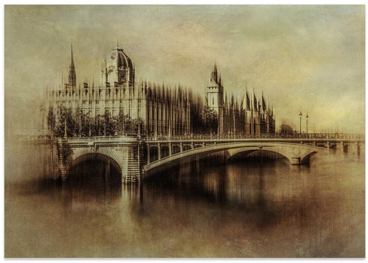 Dreamy City River Scene