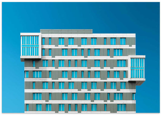 Modern Blue Building