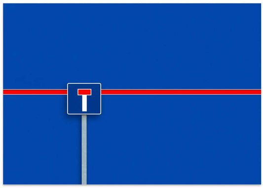 Minimal Blue Dead End