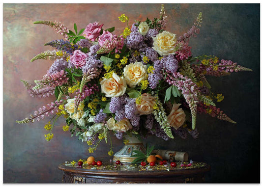 Opulent Floral Still Life
