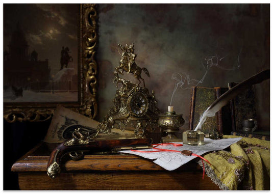 Flintlock Pistol Writing Desk