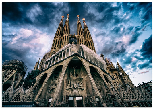 Sagrada Familia Dramatic Sky