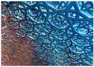 Vibrant Geometric Ceiling