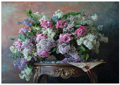 Elegant Roses Lilac