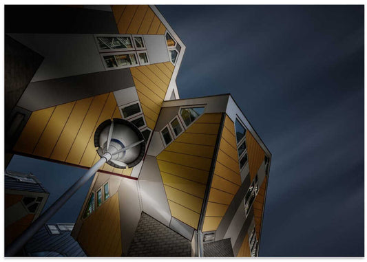 Rotterdam Cube Houses Night
