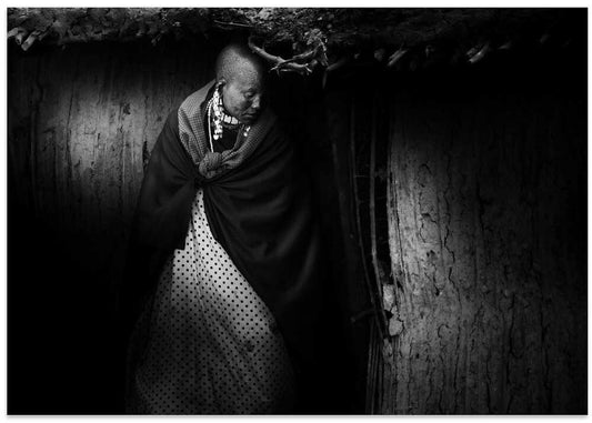 Pensive African Woman