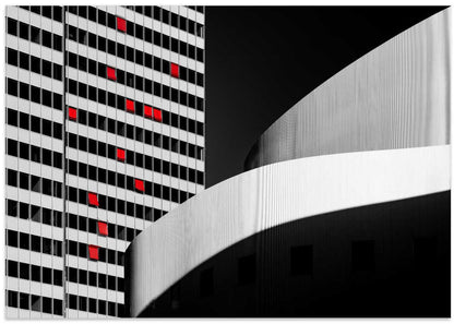 Modern Red Window Architecture