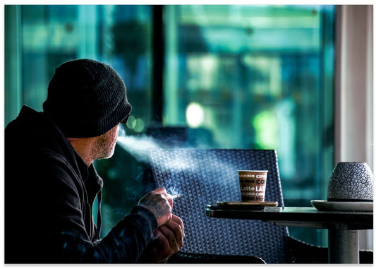 Contemplative Smoke Break