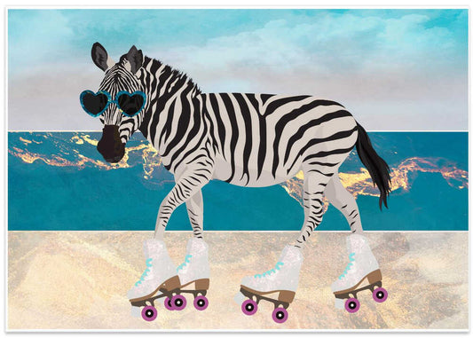 Stylish Zebra Beach Fun
