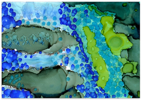 Fluid Blue Green Landscape