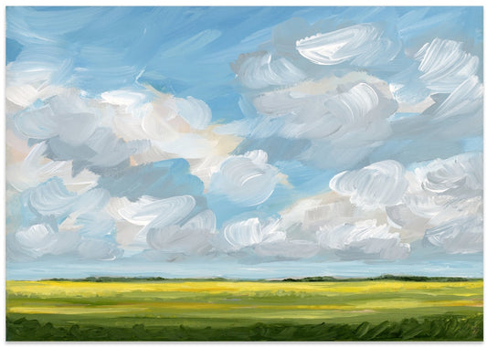 Vast Sky Yellow Field