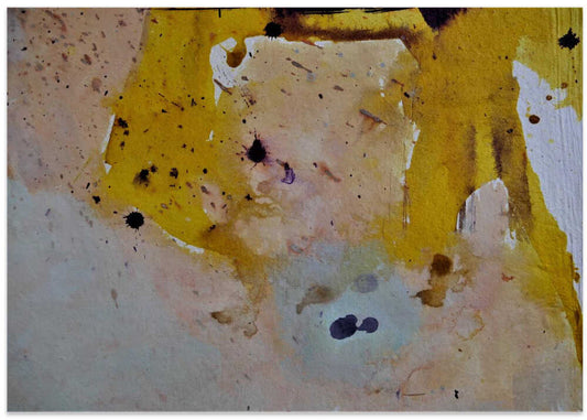 Golden Ochre Abstract Wash