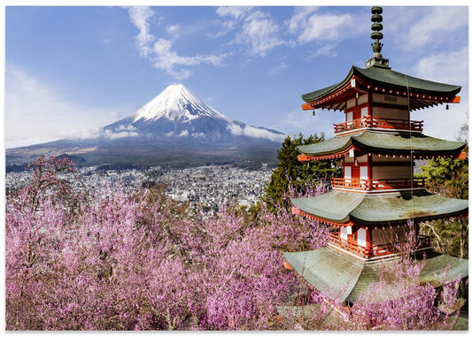 Cherry Blossom Fuji Pagoda