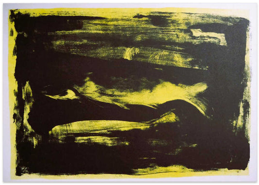 Bold Yellow Dark Abstract