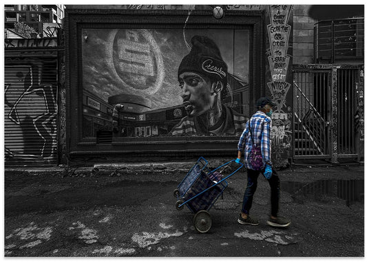 City Walker and Mural