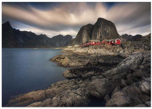 Nordic Fjord Red Cabins