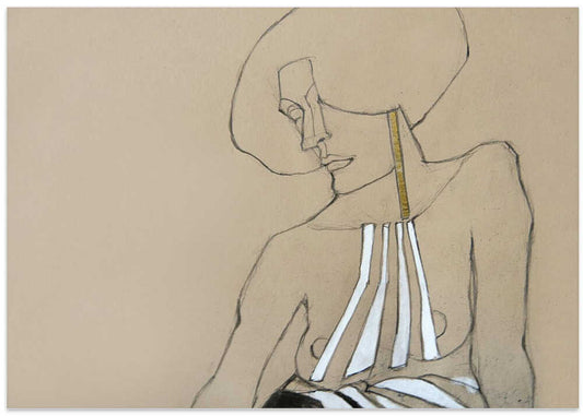 Abstract Golden Woman