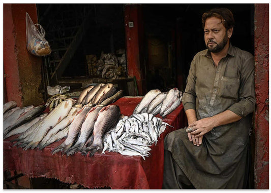 Market Fishmonger Portrait