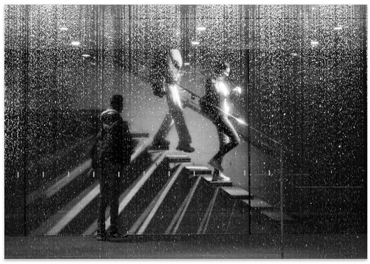 Digital Rain Staircase