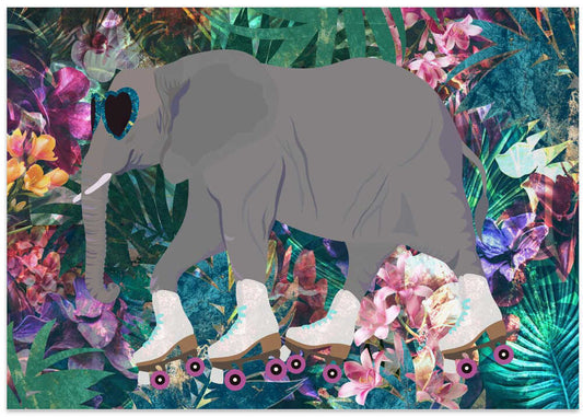 Roller Skating Elephant