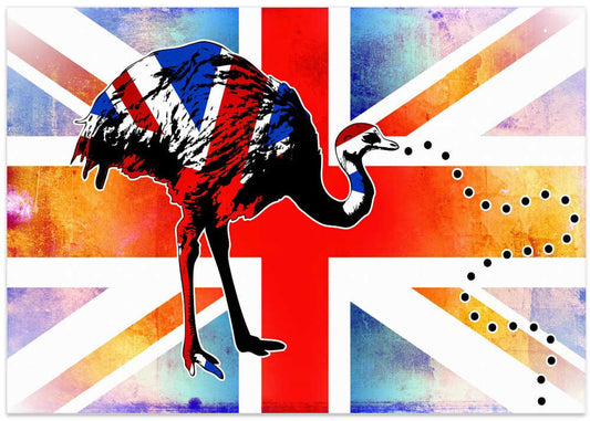 Grunge Emu Union Jack