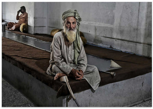 Contemplative Bearded Man