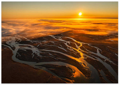 Sunlit Braided Rivers
