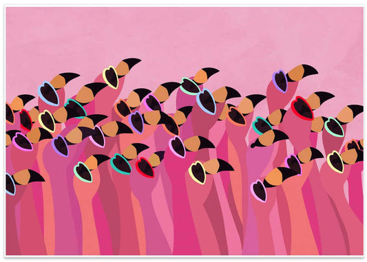 Cool Pink Flamingos