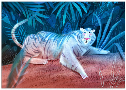 Blue Jungle White Tiger