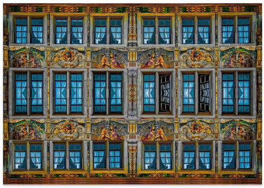 Ornate Golden Facade
